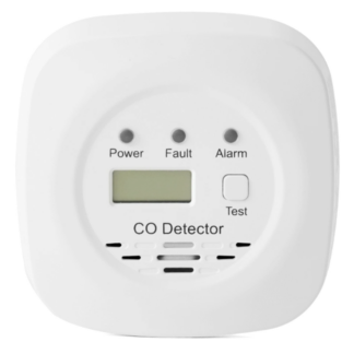 DETECTOR DE MONOXIDO DE CARBONO CON FUENTE DE 12 VOLT 2 ah